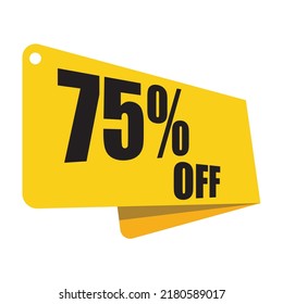 Yellow color offer tag designs for your business
