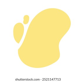 yellow color on boho shape templates card. vector illustrator