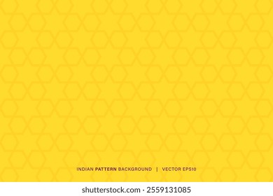 Yellow color pattern background Asian style, vector design  