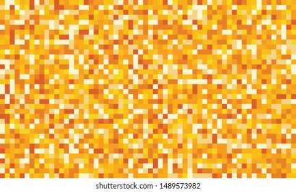 Yellow color pixel background. Vector illustration. EPS 10.