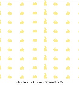 yellow color rabbit patterns on white background, vector, decorative, textile, fabric