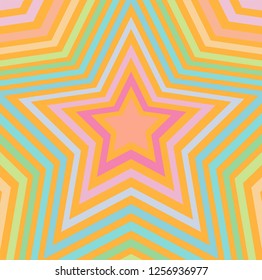 Yellow color stars pattern vector