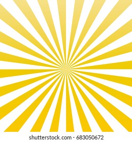 yellow color sun rays Sunburst Pattern vector eps10.  yellow sun rays Sunburst background.
