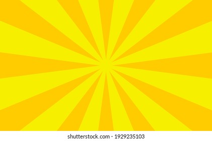 yellow color sunburst background design, background vector illustration