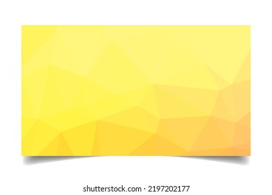 vector de textura de fondo triangulado de color amarillo para la plantilla de tarjeta de visita
