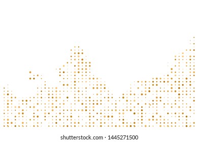 	
Yellow color vector background with dot bubbles. Dot bubbles on abstract background. Usable for design background - Vector Illustration
