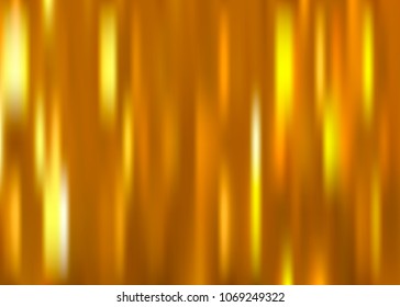 Yellow Color Vector Background with Ripples and Highlights. Abstract Illustration of Blurred Luminous Surface. Gold imitation.