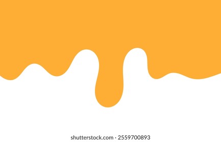 yellow colored abstract dripping pattern for packaging design.