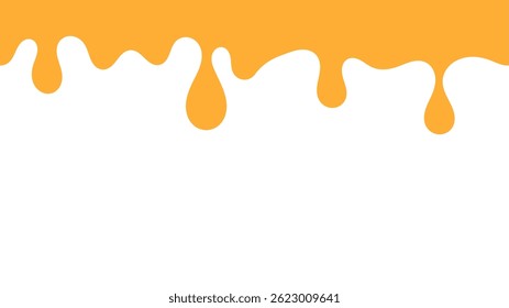 yellow colored abstract dripping pattern for packaging design. melt honey seamless dripping pattern.