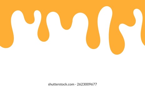 yellow colored abstract dripping pattern for packaging design. melt honey seamless dripping pattern.