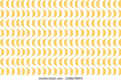 Yellow colored artistic vertical curvy zig zag pattern. Suitable for wallpaper, fabric, card, and banner.