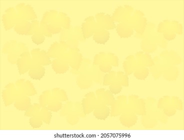 Yellow colored autumn vine leaves background