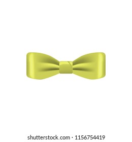 yellow colored bow tie icon. Element of bow tie illustration. Premium quality graphic design icon. Signs and symbols collection icon for websites, web design, mobile app on white background