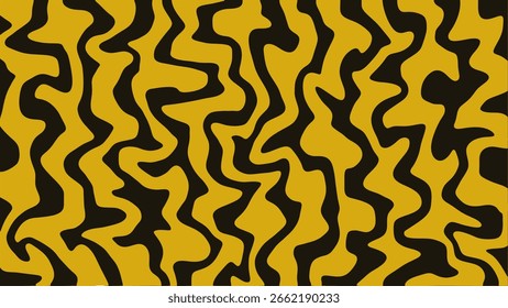 Fondo de onda de color amarillo. guepardo y jaguar.