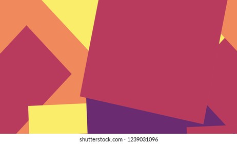 yellow colorful abstract vector background, consisting of boxes. Pattern with a colored box with a white background.