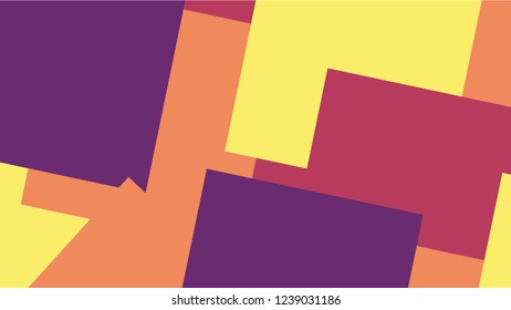 yellow colorful abstract vector background, consisting of boxes. Pattern with a colored box with a white background.