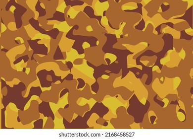 Patrón de camuflaje amarillo y colorido, textura de fondo sin costura