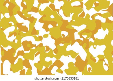 Yellow colorful camouflage pattern, texture seamless background