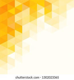 Yellow colors abstract triangular grid pattern