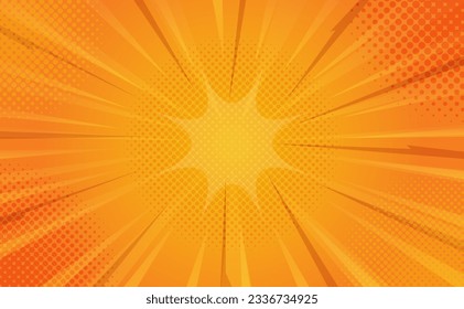 Yellow Comic Background for Additional Design