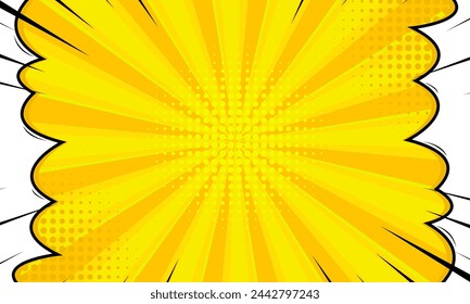 yellow comic background vector illustration	