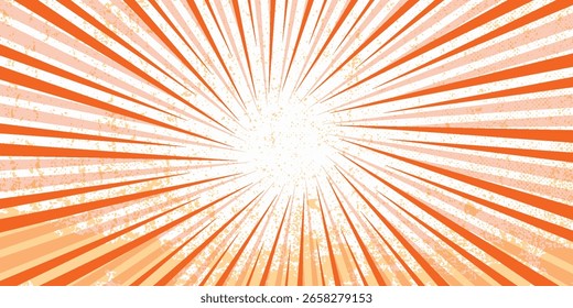 Fondo de cómic amarillo. Fondo de estilo de semitono naranja de arte pop creativo moderno
