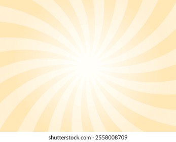 Yellow comic sunburst background. Abstract sunburst brochure design template.  Sunshine background illustration. Sun rays cartoon illustration