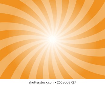 Yellow comic sunburst background. Abstract sunburst brochure design template.  Sunshine background illustration. Sun rays cartoon illustration