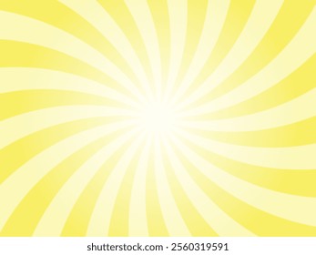 Yellow comic sunburst background. Abstract sunburst brochure design template.  Icterine yellow sunshine background illustration. Sun rays cartoon illustration