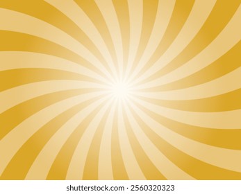 Yellow comic sunburst background. Abstract sunburst brochure design template.  Golden yellow sunshine background illustration. Sun rays cartoon illustration