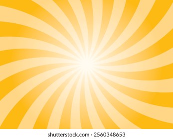 Yellow comic sunburst background. Abstract sunburst brochure design template. Vivid yellow Sunshine background illustration. Sun rays cartoon illustration