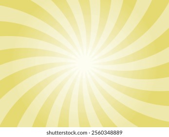 Yellow comic sunburst background. Abstract sunburst brochure design template. Straw yellow sunshine background illustration. Sun rays cartoon illustration