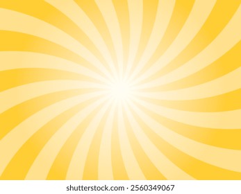Yellow comic sunburst background. Abstract sunburst brochure design template. Sunglow yellow sunshine background illustration. Sun rays cartoon illustration