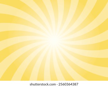 Yellow comic sunburst background. Abstract sunburst brochure design template. Naples yellow sunshine background illustration. Sun rays cartoon illustration