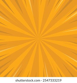 yellow comic sunburst spiral rays retro background