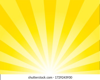 Yellow concentrated line background illustration 2