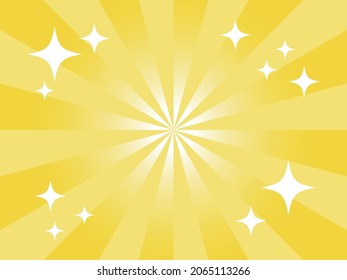 Yellow concentrated line and glitter background vector illustration