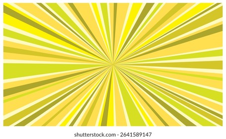 Yellow concentrated line sunburst background material