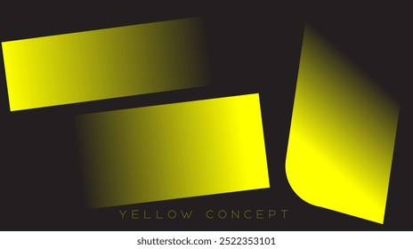 Yellow concept create with shapes which is easy to use as a background in template designs and also edits according to need. 
