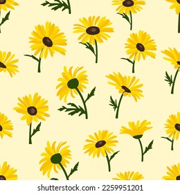 Fondo amarillo de la conefora.Eps 10 vector.