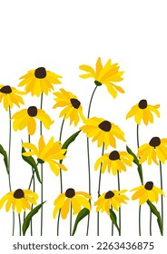 Gelber floraler Hintergrund.Eps10 Vektor.