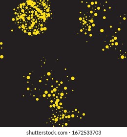 Yellow Confetti Background. Beaver Round Vector. Gold Bubble Background. Texture Bokeh. Party Wedding. Falling Celebrate. Birthday Background. Glitter Holiday. Card Vector.