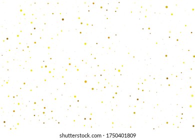 Yellow Confetti Bokeh. Golden Round Bokeh. Gold Bubble Celebrate. Tiny Falling Creative. Orange Glitter Wedding. Texture Creative. Gold Carnival Celebrate. Birthday Explosion.