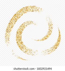 Fondo Transparente De La Festividad Del Confetti Amarillo. Diseño de salpicaduras luminosas. Pancarta de lujo Golden Shine. Antecedentes redondos de la novia.