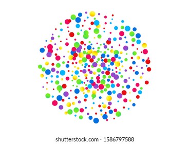 Yellow Confetti Flying Postcard. Independence Dot Background. Festival Banner. Yellow Splash Carnaval Illustration. Dot Christmas Card.