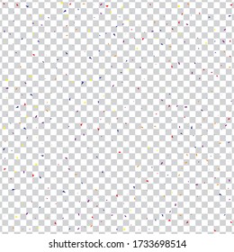 Yellow Confetti Gift. Purple Anniversary Element. Green Carnival Holiday. Festive Paper. Indigo Vector Element. Decoration Decor. Party Background. Falling Gift.