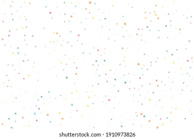 Yellow Confetti Holiday. Green Round Explosion. Red Bubble Circle. Pink Falling Background. Purple Glitter Wedding. Orange Texture Creative. Blue Carnival Random. Birthday Vector.