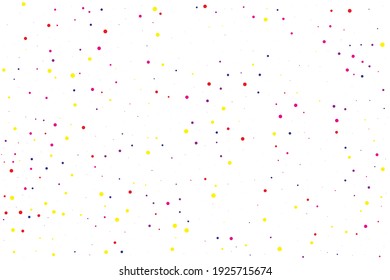 Yellow Confetti Holiday. Purple Round Random. Blue Bubble Background. Red Falling Celebrate. Orange Glitter Sparkle. Pink Texture Xmas. Green Carnival Creative. Birthday Vector.