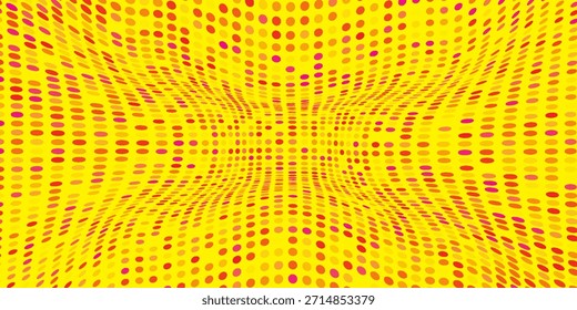 Gelbes Konfetti, nahtloses Muster. Goldener Glitzerpunkt, sich wiederholender Hintergrund. Goldener Polka-Punkt wiederholte Tapete. Feier Weihnachten, Neujahr oder Geburtstagsparty Dekoration. 