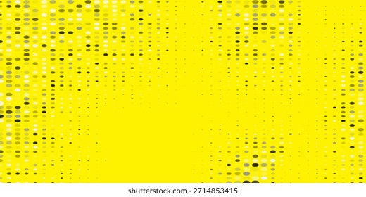 Gelbes Konfetti, nahtloses Muster. Goldener Glitzerpunkt, sich wiederholender Hintergrund. Goldener Polka-Punkt wiederholte Tapete. Feier Weihnachten, Neujahr oder Geburtstagsparty Dekoration. 